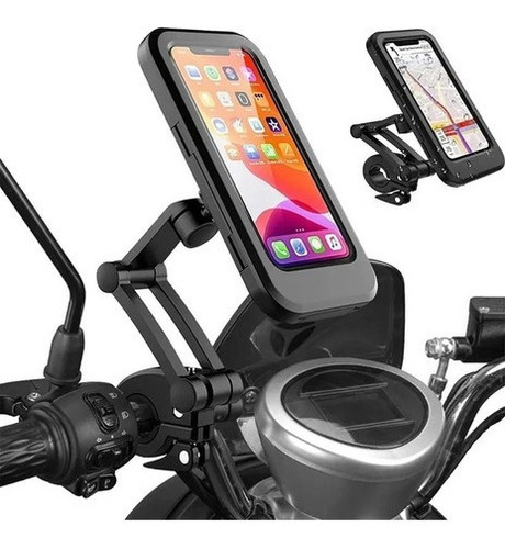 Soporte Impermeable Porta Celular Para Motocicleta/bicicleta