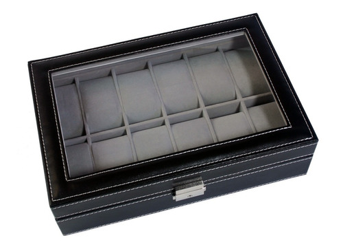 Caja Estuche Para Guardar 12 Relojes 