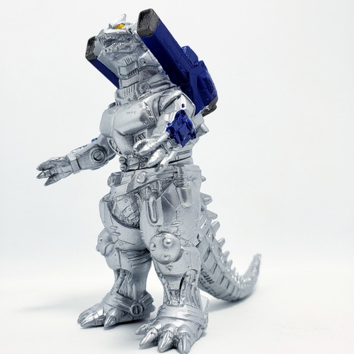 Mecha Godzilla Kiryu Mini Sofubi Vinilo Bandai Box Japon