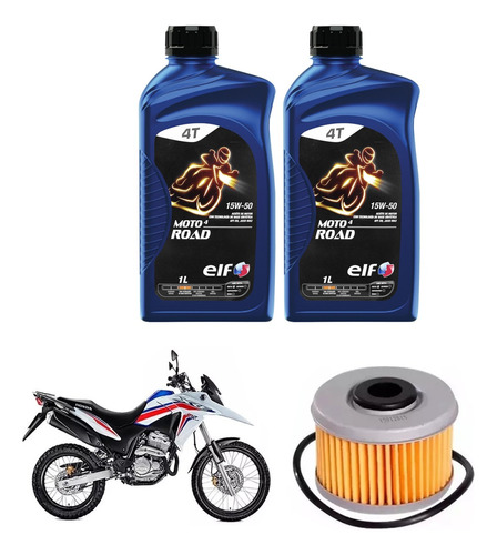 Kit Service Xr Xre 300 Elf 15w50 + Filtro Aceite Sia++