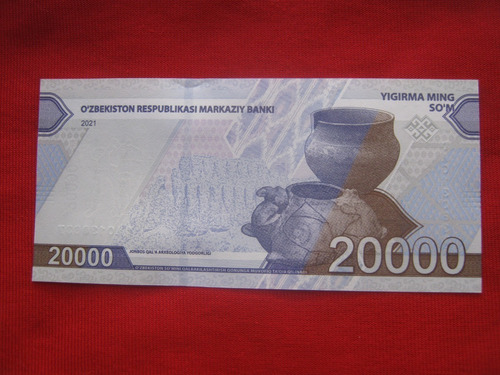 Uzbekistán 20000 Som 2021 