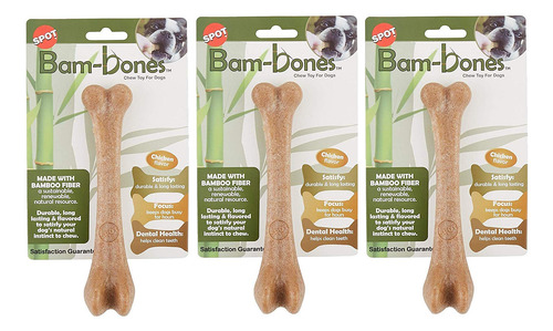 Juguetes Para Perros Bam-bone Bone 725 Pulgadas, Sabor A Do