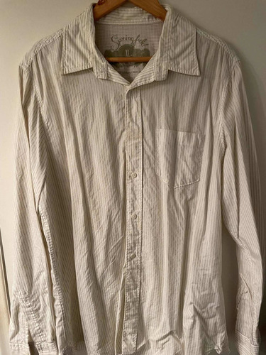 Camisa Springfield Blanca Talle L-xl Como Nueva 100%original (Usado)