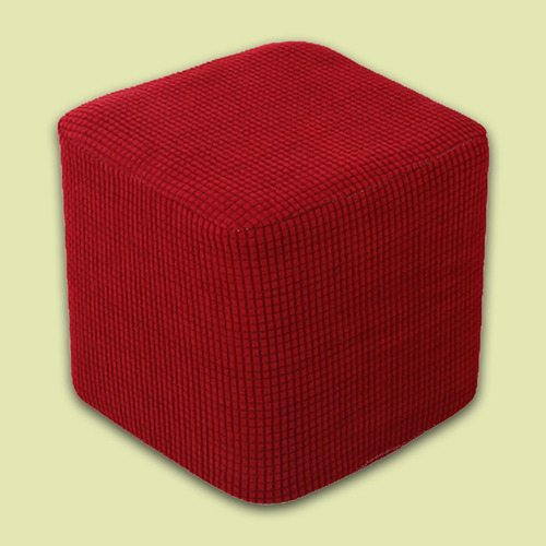 Fundas Otomanas Fundas Protectoras Cuadradas De Vino Rojo