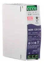 Comprar Fuente De Alimentación 5 Amp 24 Vdc  Wdr -120-24 Mean Well