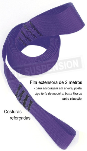 Imagem 5 de 9 de Fita De Treinamento Suspenso Tipo Trx Com 7 Pontos De Regula