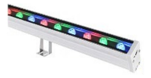 Barra De Luz Led Lineal Rgb 18w Aluminio Y Vidrio Mayor Deta