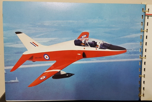 Folder De Caça Militar Inglês Hawker Siddeley 1182 - 1973 (Usado)