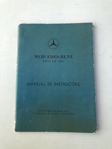 Manual Proprietário Mercedes Benz Mod.om-321, Lp E Lap (Usado)