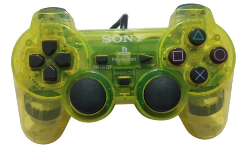 Control Alambrico Para Ps2 Playstation 2 Lemon Yellow. Origi