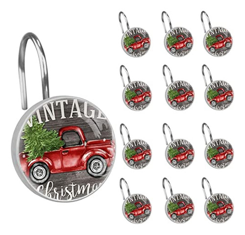 Gancho Para Cortina De Ducha De Cristal Little Red Truck Chr