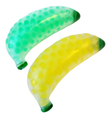 Imagen 1 de 6 de Squishy Banana Squeeze Squishie Pelotitas Biogel Antistress