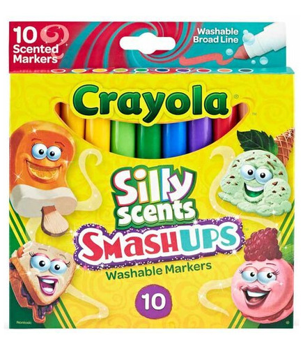 Crayola Silly Scents Smashups 10 Marcadores Con Aroma