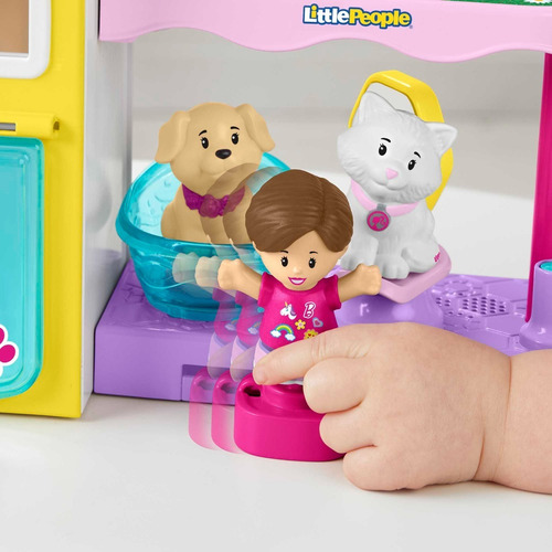 Fisher-price Little People Set De Juego Barbie Spa Mascotas
