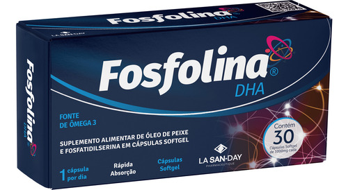 Fosfolina Dha 30 Cápsulas Softgel La San Day