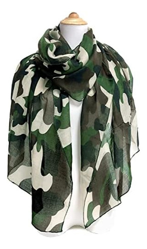 Bufandas Gerinly - Bufanda De Viaje Con Estampado De Camufla