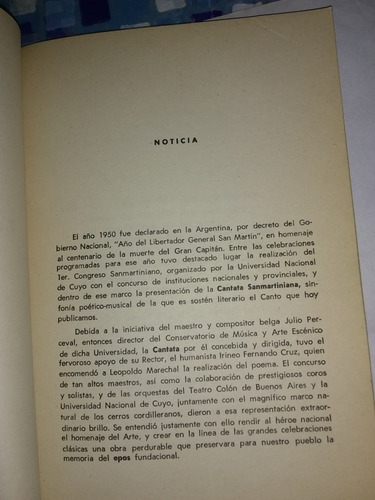 Canto De San Martín. Leopoldo Marechal (1979/57 Pág ). (Usado)