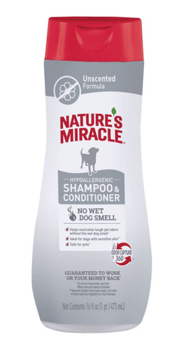 Nature's Miracle Shampoo 2en1 Hipoalergénic Para Perro 473ml
