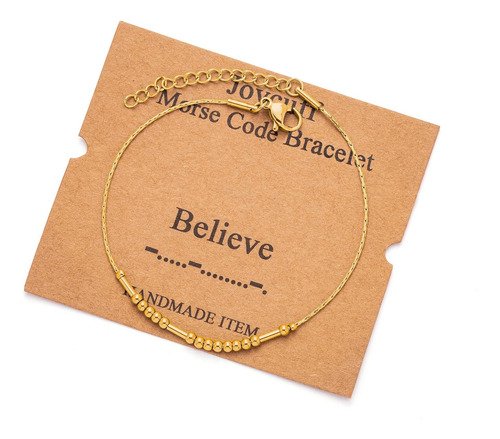 Joycuff Pulseras De Código Morse, Regalos Inspiradores Para