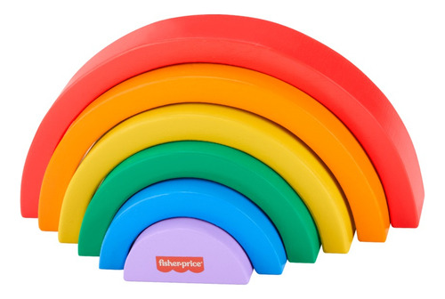 Fisher-price Juguete Para Bebés Arcoíris Apilable De Madera