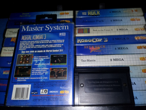 Cartucho - Fita Mortal Kombat 3 Iii Original Master System (Usado)