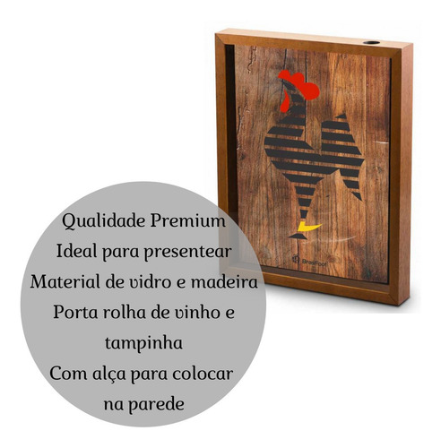 Quadro Porta Tampinha Bebida Cerveja 40x30 Altético Mineiro