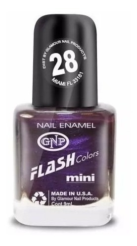 Esmalte De Uñas Americano Gnp Nro.28 Violeta Con Nacar Nice