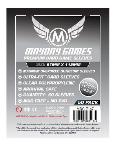 Sleeves Mayday - Oversized Card Sleeves (87x112mm) Premium