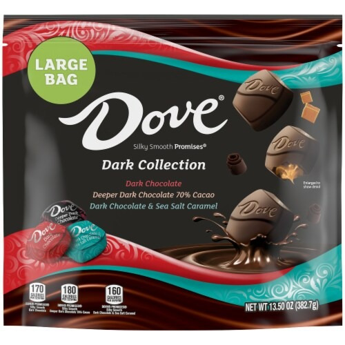 Chocolate Dove Dark Collection 3 Sabores Bolsa Grande 382.7g
