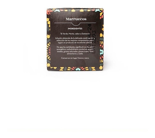 Imagen 3 de 3 de Té Marruecos (té Verde Menta Damasco) Pack X 3 Cajas