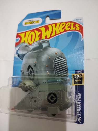 Grumobile Minions Hot Wheels Mattel Gris (Usado)