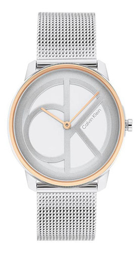 Reloj Para Unisex Calvin Klein Iconic Mesh 25200033 Plateado