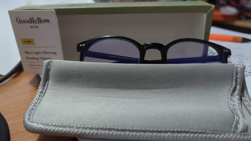 Lentes De Lectura Con Filtro De Luz Azul Con Estuche Gris