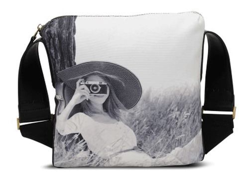 Cartera Head Bolso Reflex Blanco Negro