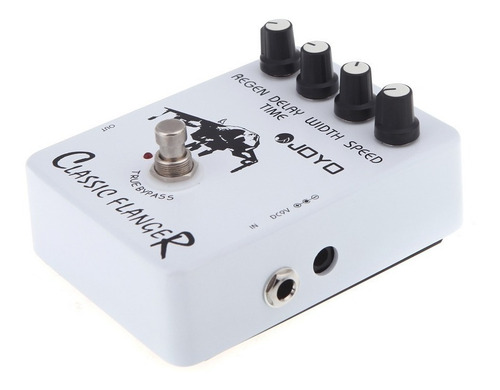 Pedal de efecto Joyo Vintage Classic Flanger JF-07 blanco