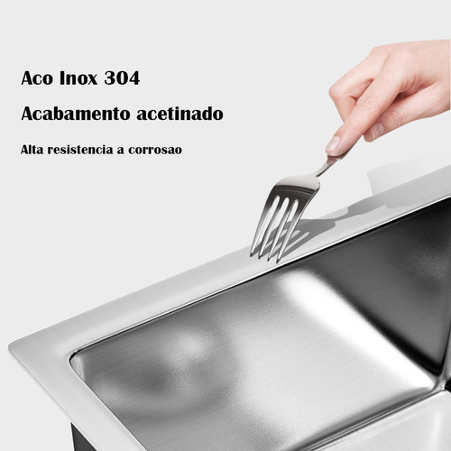 Kit Cuba Gourmet Com Completa Acessórios 60x45 E Torneira