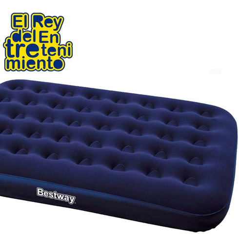 Imagen 5 de 6 de Colchon Inflable Bestway 2p C/ Inflador + 2 Almohadas El Rey