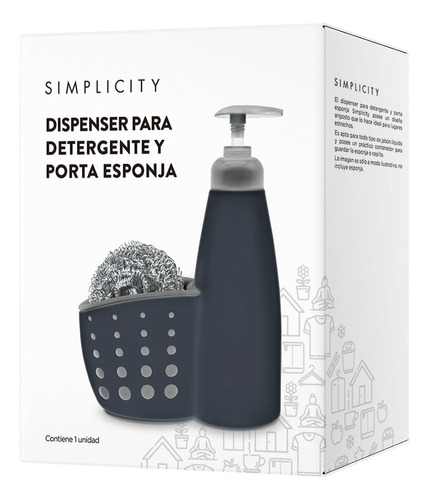 Dispenser De Detergente Y Esponja Simplicity