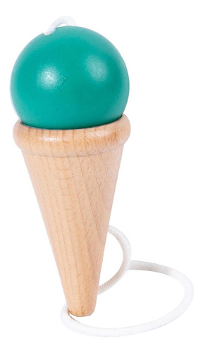 5 Kendama Bola Y Taza Japonesas Juguetes Educativos Verde