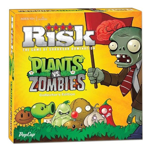 Juego De Mesa Risk Plants Vs. Zombies Usaopoly Con 2 Ejércit