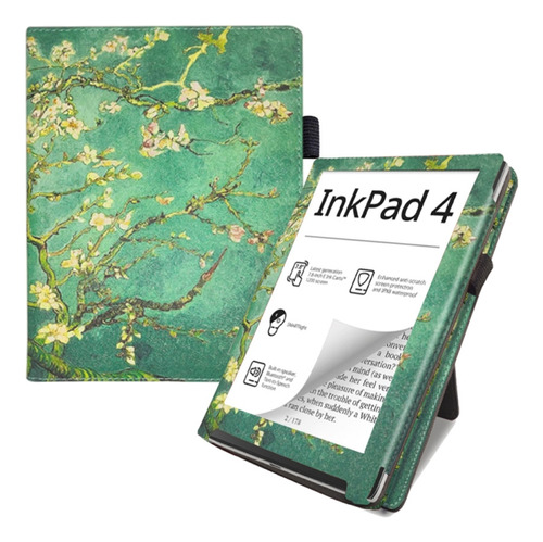 Funda De Piel Suave Al Tacto Para Pocketbook Inkpad Color 2/