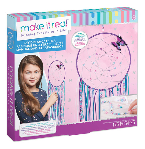 Atrapasueños De Bricolaje Make It Real, Mariposa Morada, Ros