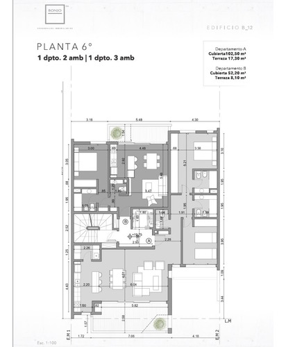 En Venta Departamento De 2 Ambientes En Pozo. Edificio Bonjo 12. Zona Chauvin.