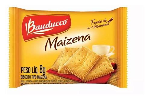 Biscoito Maizena Bauducco 100 Sachês