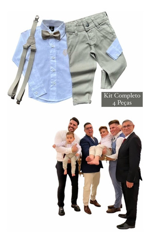 Roupa Infantil Social Masculino Batizado Casamento -envio Jà