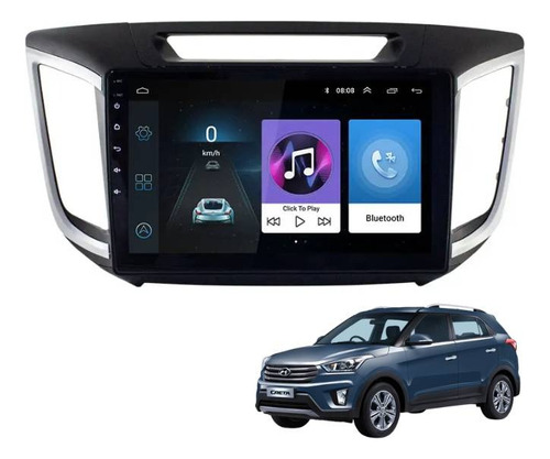 Estereo Hyundai Ix25-creta 2014+carplay 4+64 Android 14+base