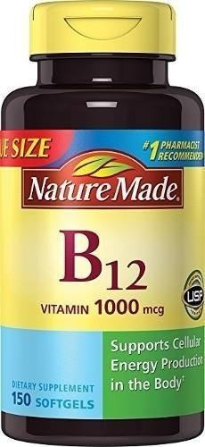 Nature Made Vitamin B-12 Valor Tamaño Softgel, 1000 Mcg, 150