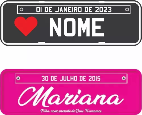 Placa Personalizadas Moto Pvc/ps 2mm - Grau E Corte - Escorrega o Preço