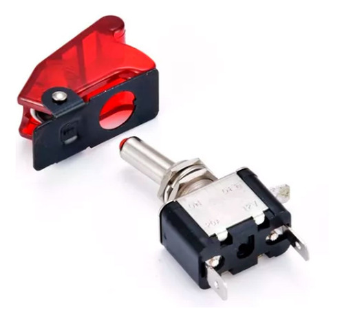 Chave Tipo Caça Dni 12v A 250v On/off Carga Máx 400w Com Led