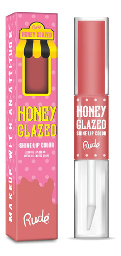 Rude Honey Glazed Matte Ultra Shine Lip Gloss Color